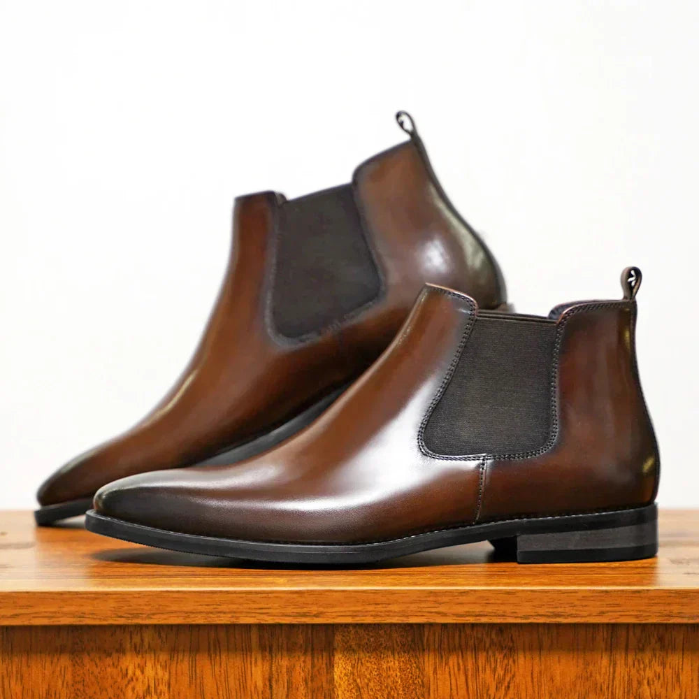 Blake™ | Elegante Chelsea-Stiefel aus feinem Leder