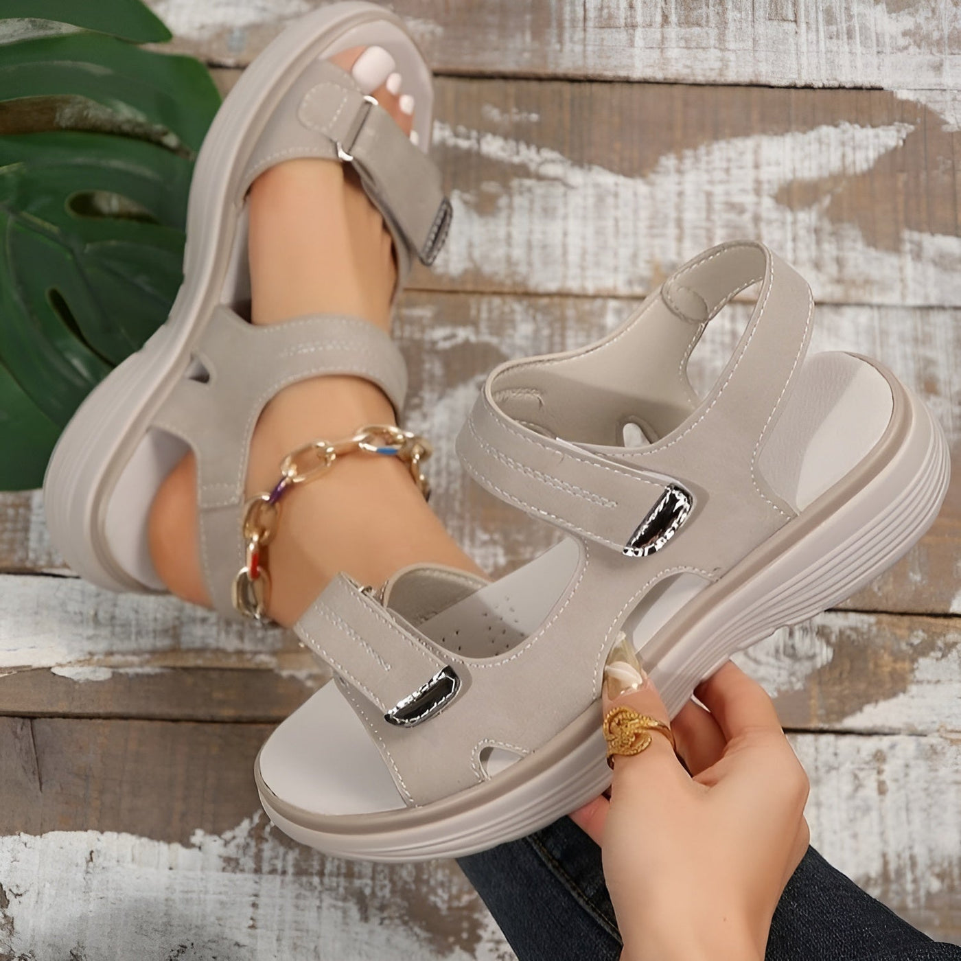 Gitte | Bequeme Verstellbare Sandalen