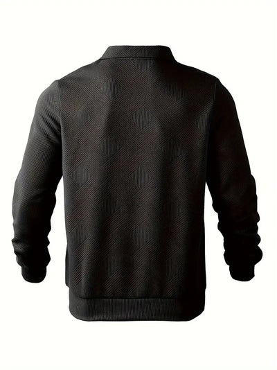 Oscar – Vintage-Zip-Pullover mit geometrischem Design